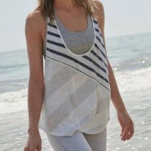 Free People Keep Rolling Tank Printed Ivory NWT Size Small